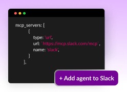 A Slack code channel